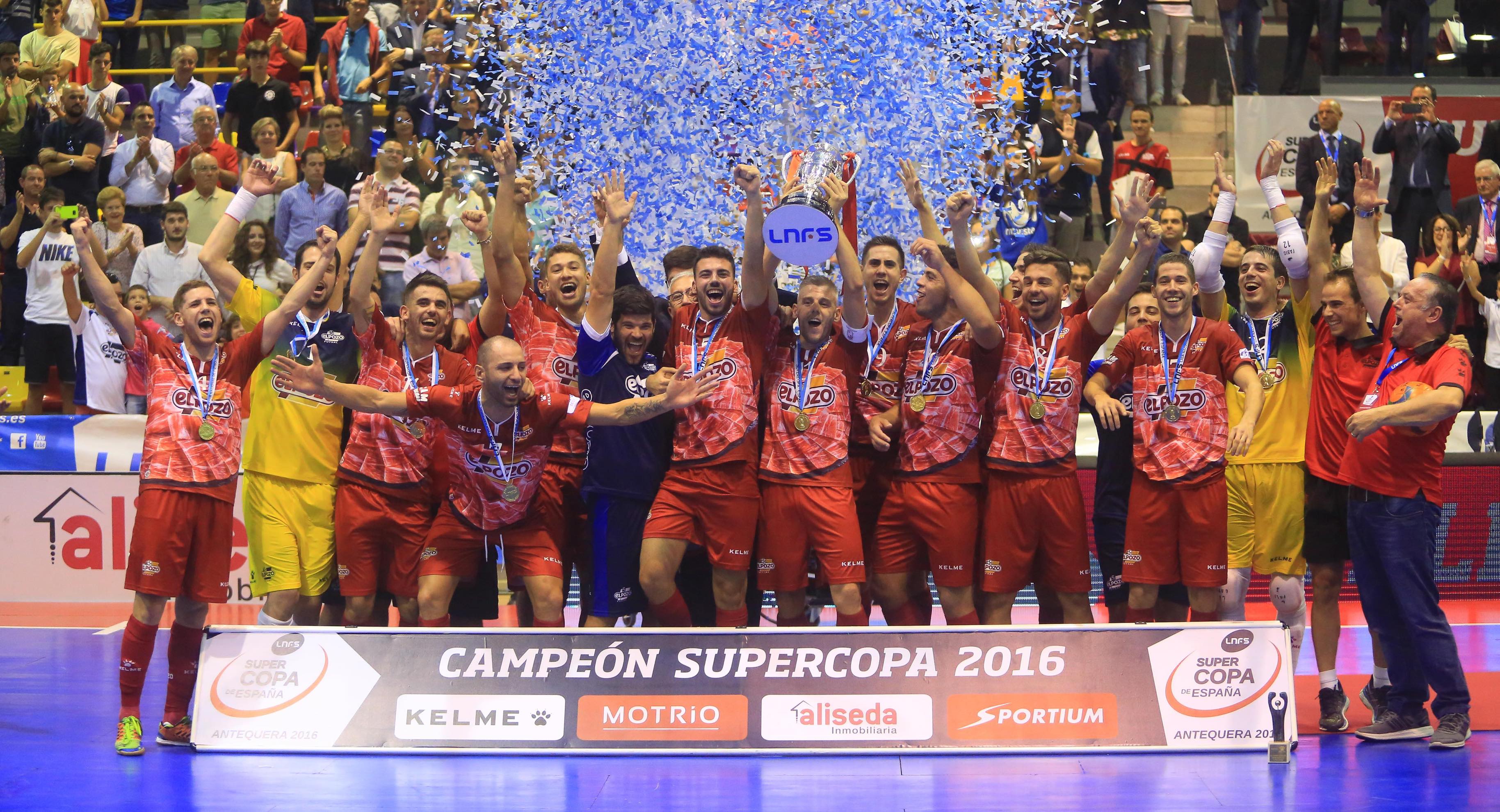 エルポソが、今シーズン初めてのタイトルマッチ、スペイン・スーパーカップを制覇した。写真LNFS/www.lnfs.es